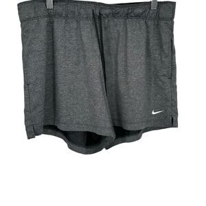 Nike‎ Shorts Women L Gray Dri Fit 4 Inch Attack Training Athleisure